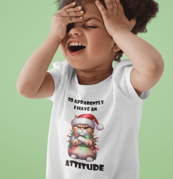 Christmas Cat Attitude T-Shirt