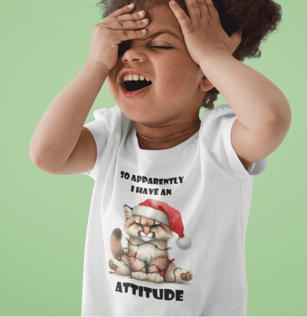 Christmas Cougar Attitude T-Shirt