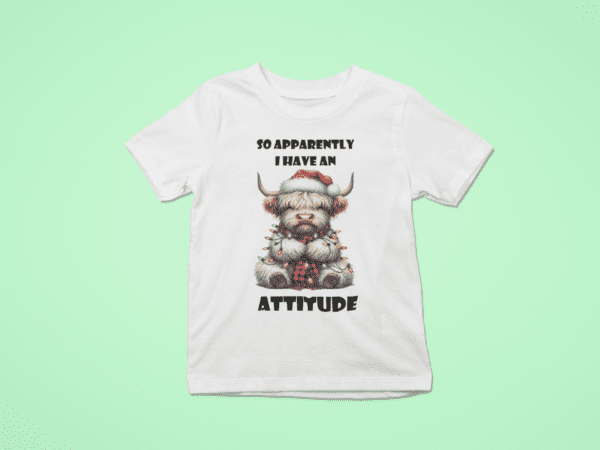 Christmas Cow Attitude T-Shirt