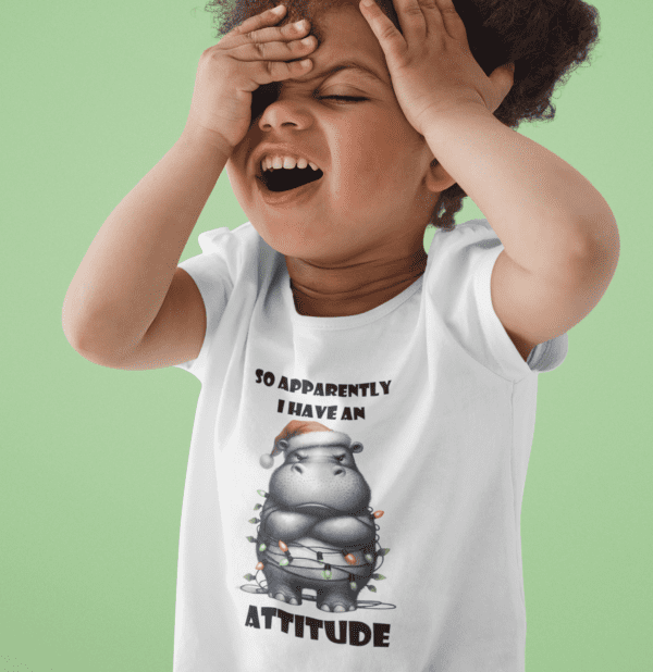 Christmas Hippo Attitude T-Shirt