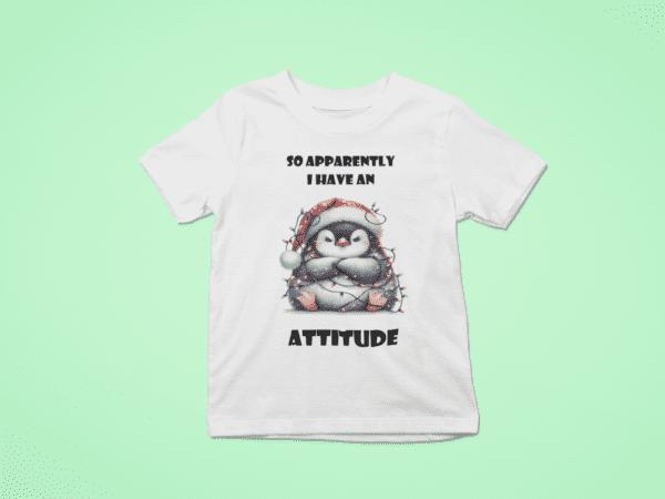 Christmas Penguin Attitude T-Shirt