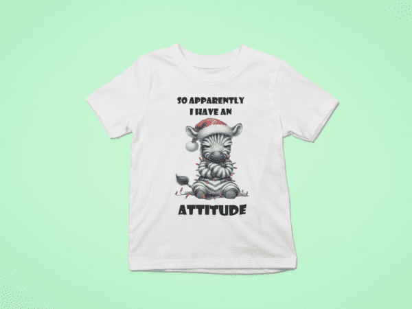 Christmas Zebra Attitude T-Shirt